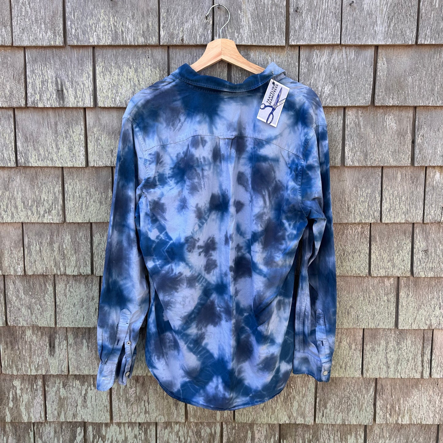 Upcycled American Eagle Button-down Women's Size Large
