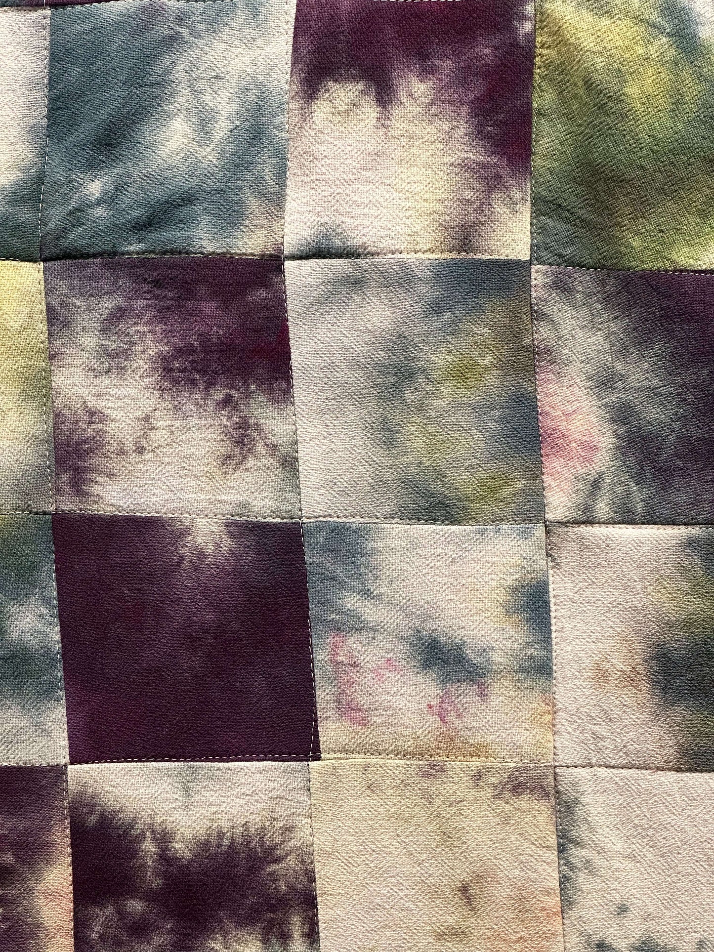 Hand-dyed Quilt 56x56"
