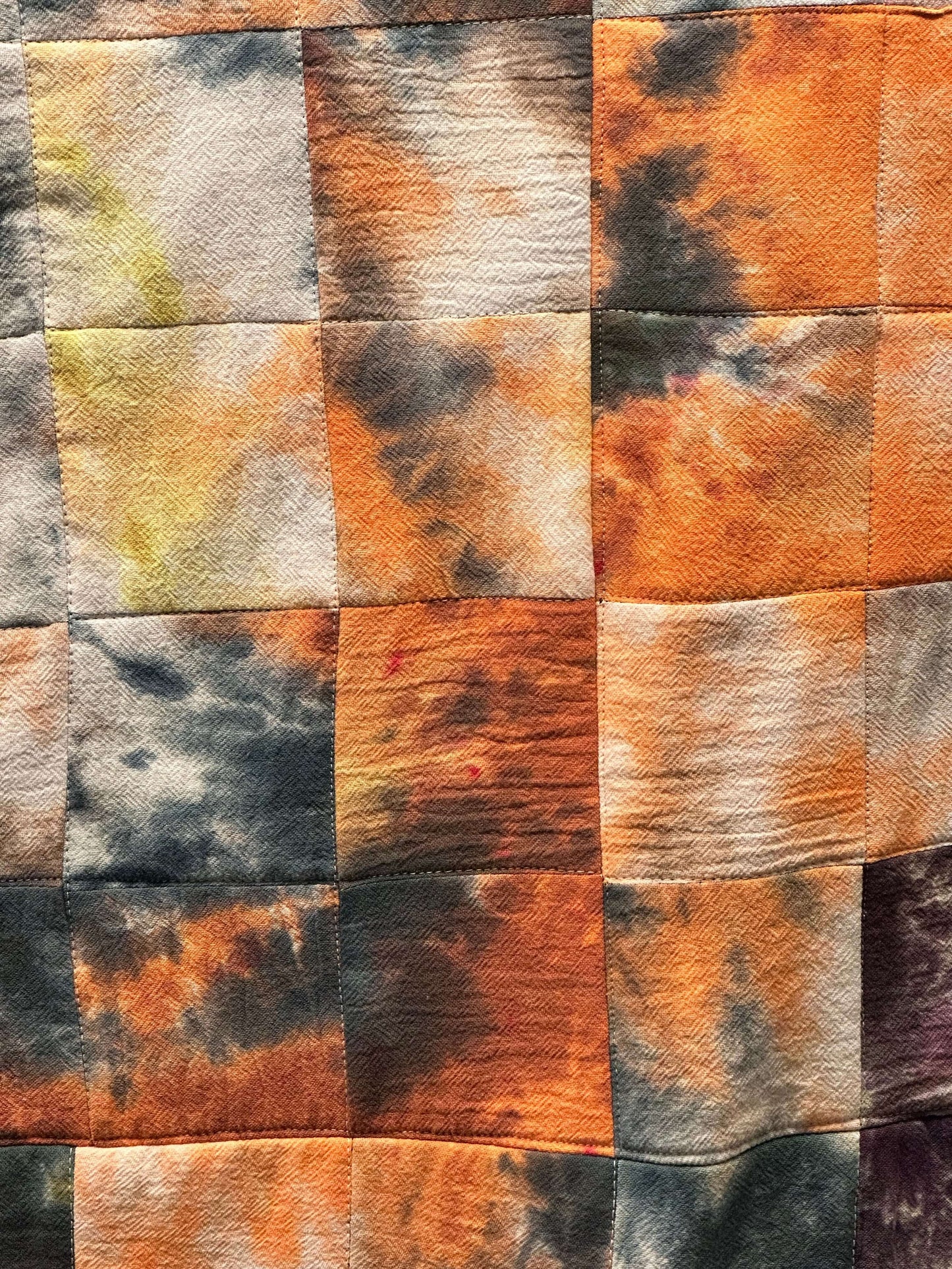 Hand-dyed Quilt 56x56"