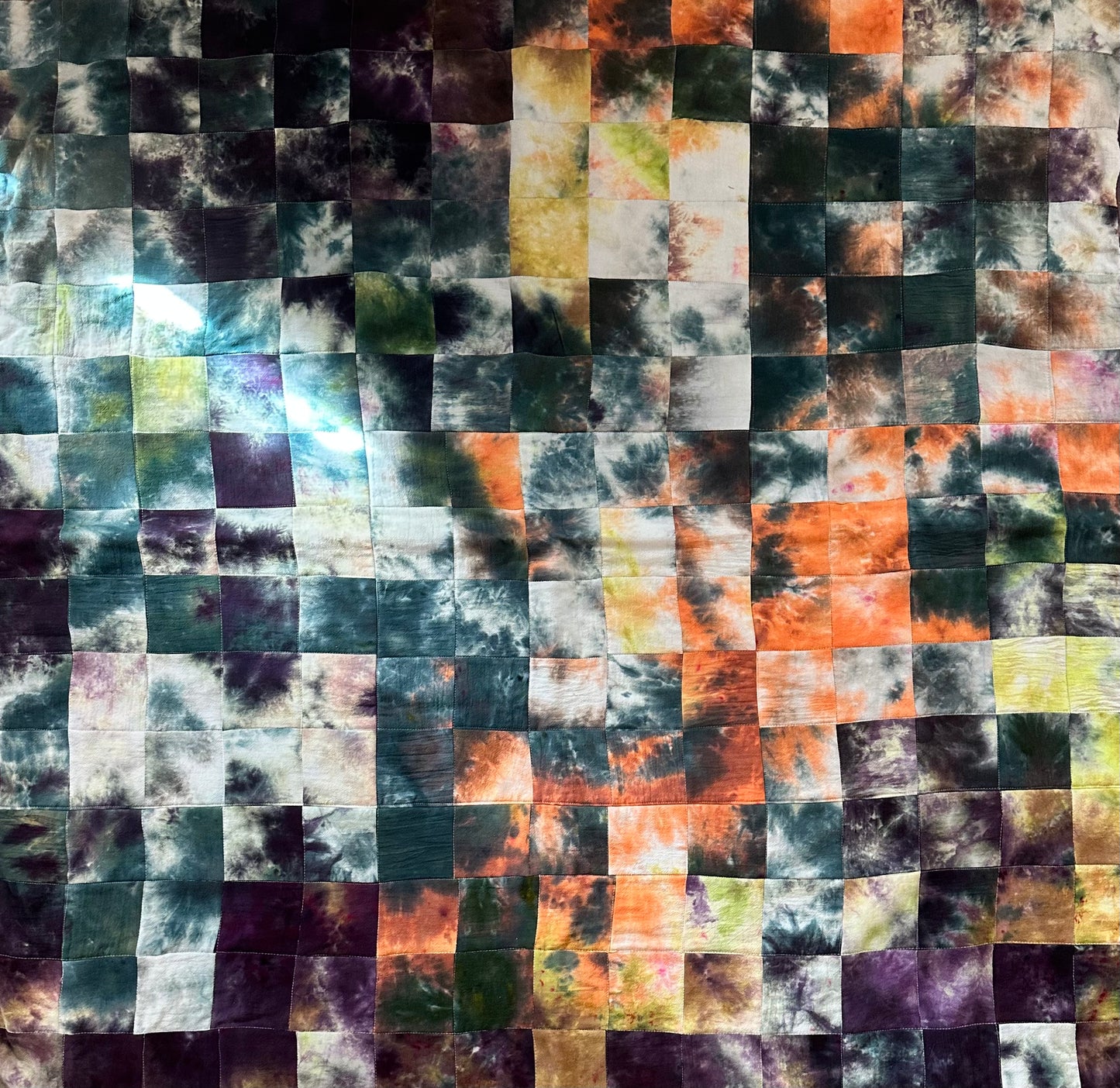 Hand-dyed Quilt 56x56"