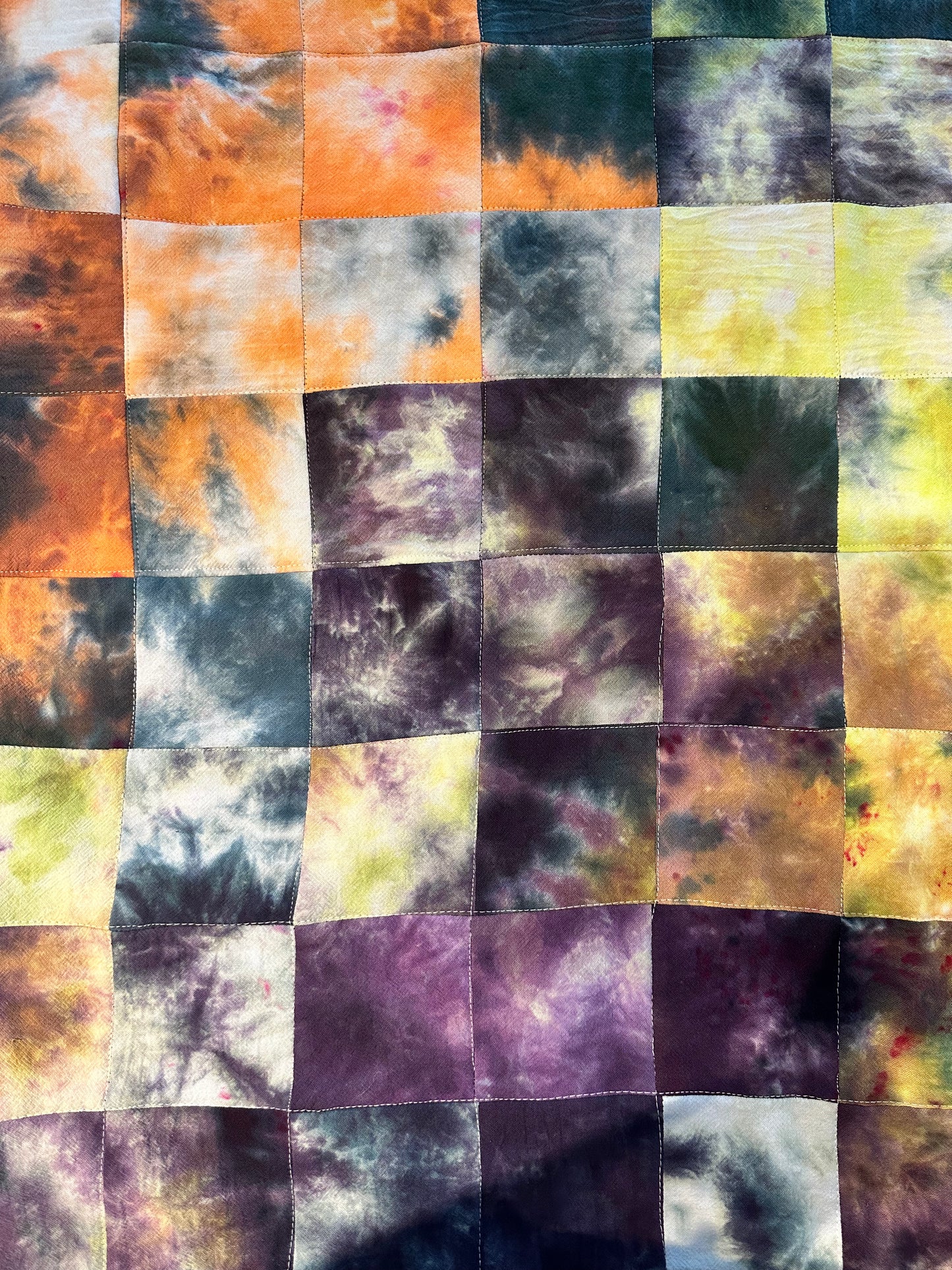 Hand-dyed Quilt 56x56"