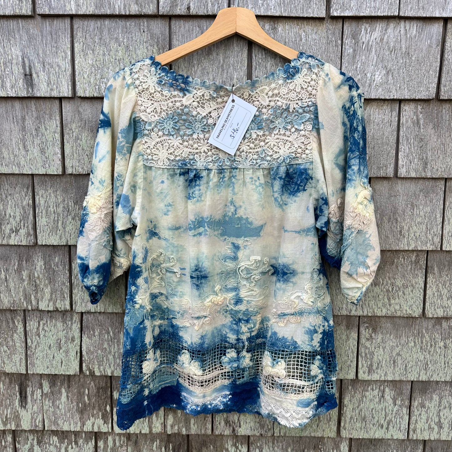 Cotton Sundance Women's Top Upcycled Size Extra Small
