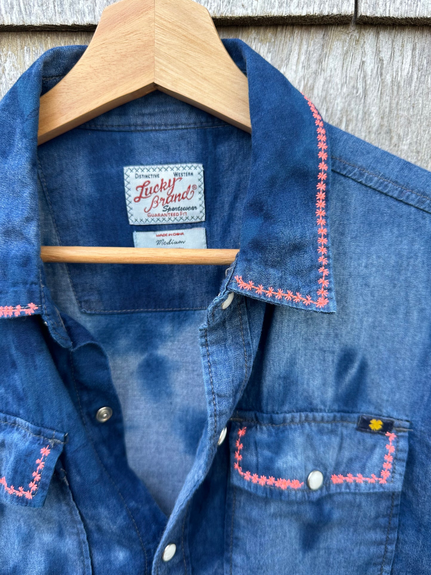 Lucky Brand Upcycled Women's Button-down Size Medium