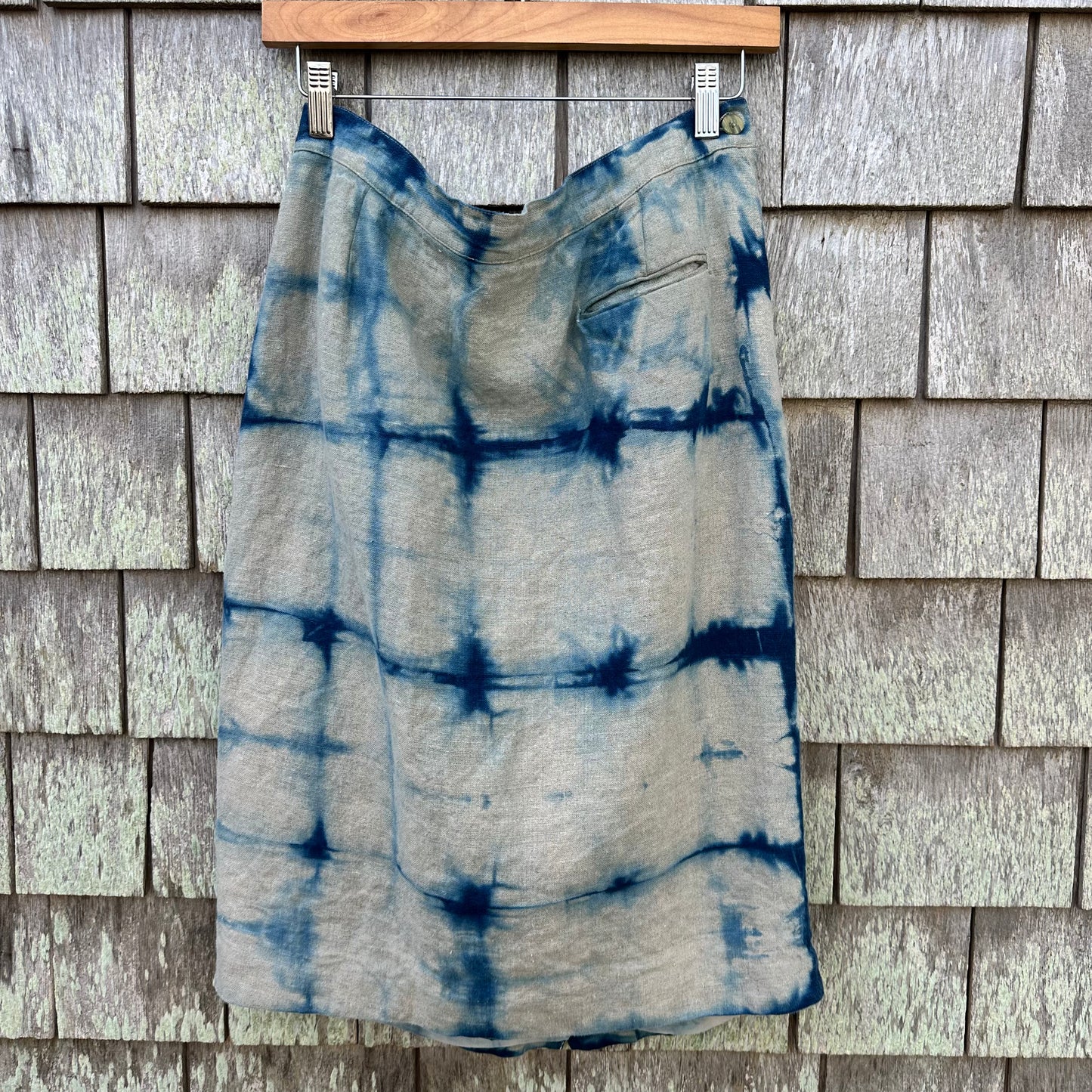 Elisabeth Upcycled Linen Skirt Size 14
