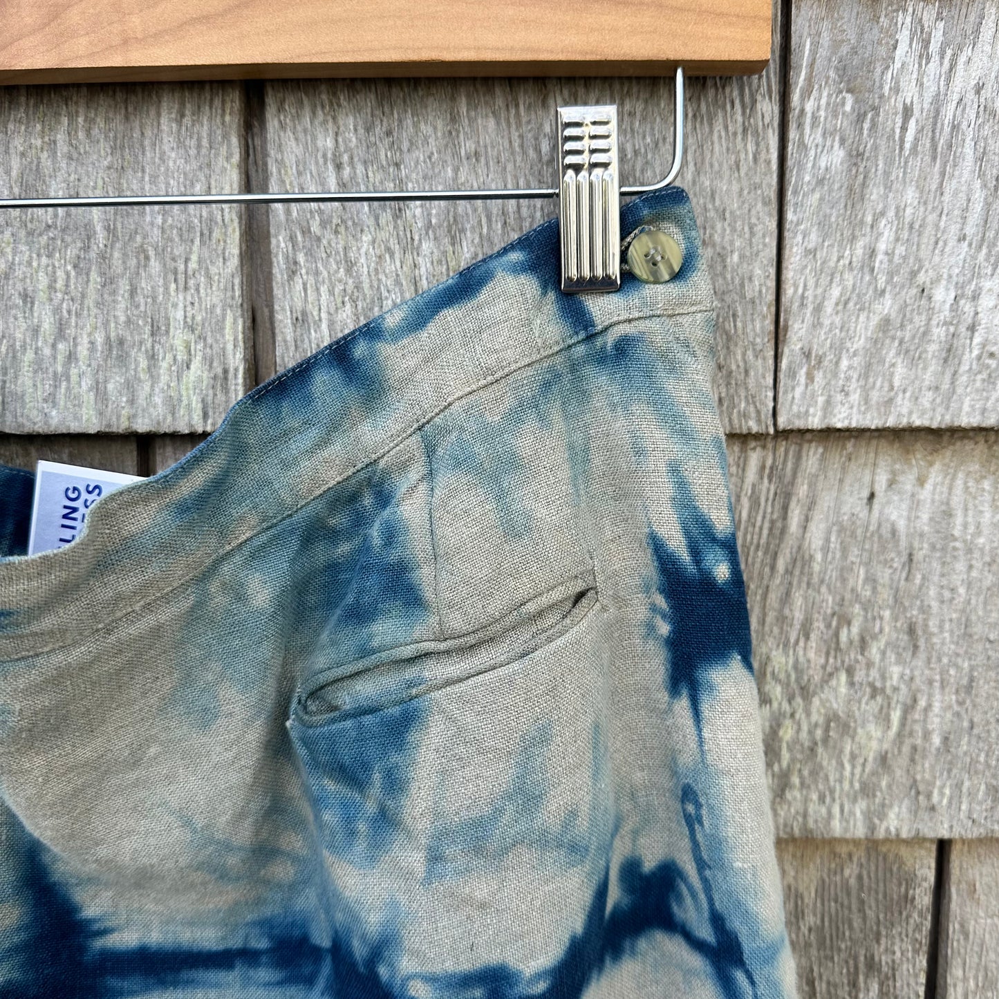 Elisabeth Upcycled Linen Skirt Size 14
