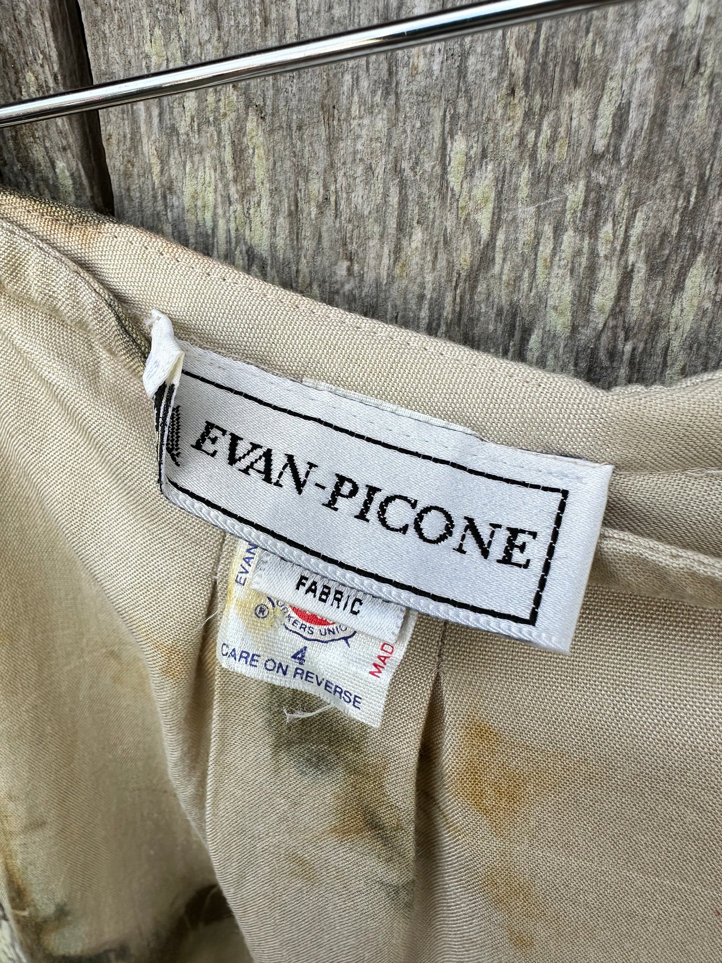 Evan Picone Upcycled Linen Skirt Size 4