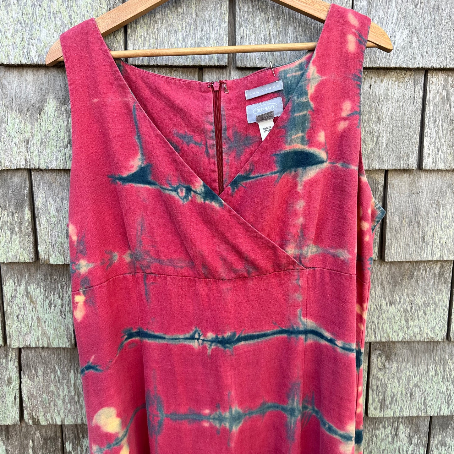 Upcycled Old Navy Linen Sleeveless Dress Women's Size XL