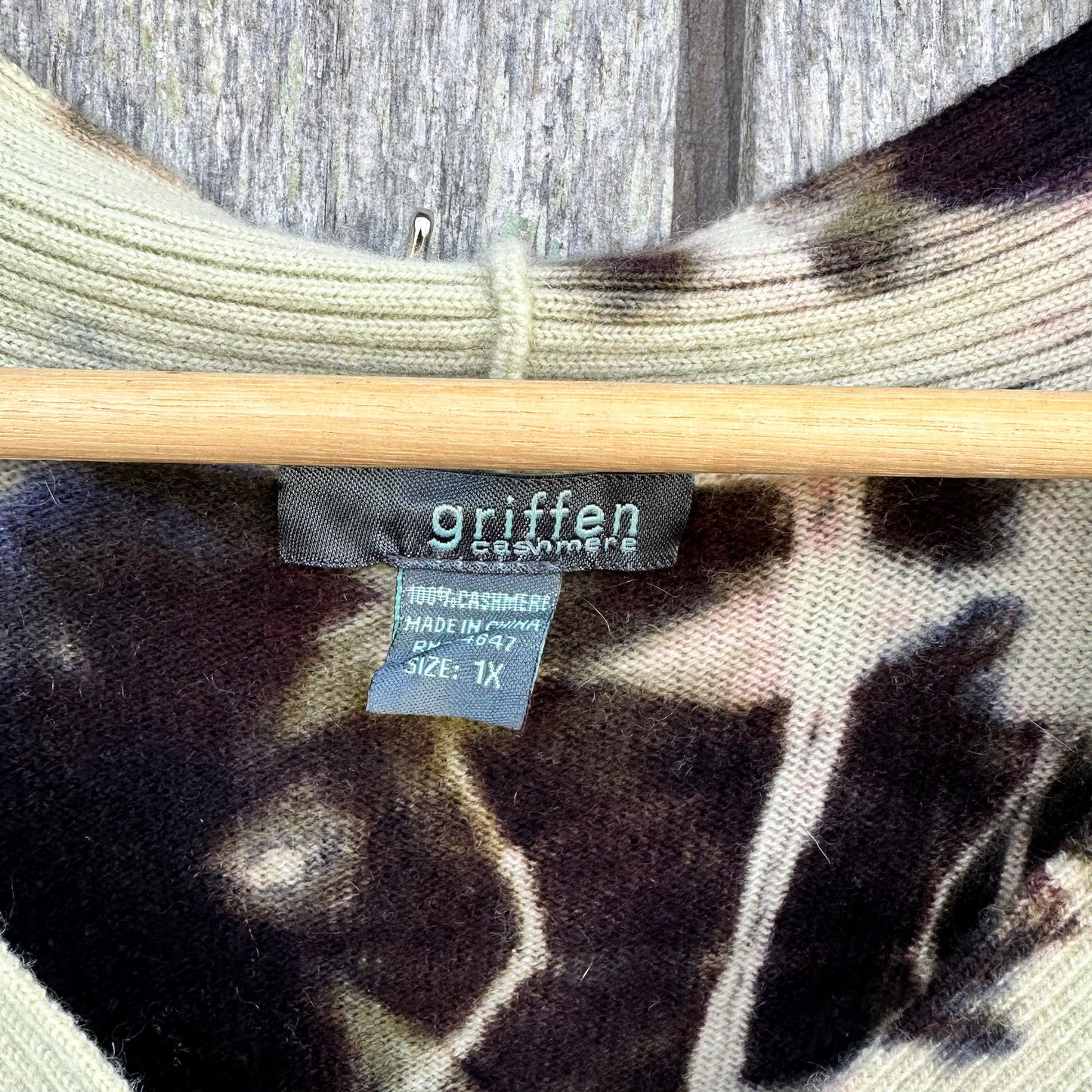 Upcycled Griffen Cashmere Sweater Womens Size 1X