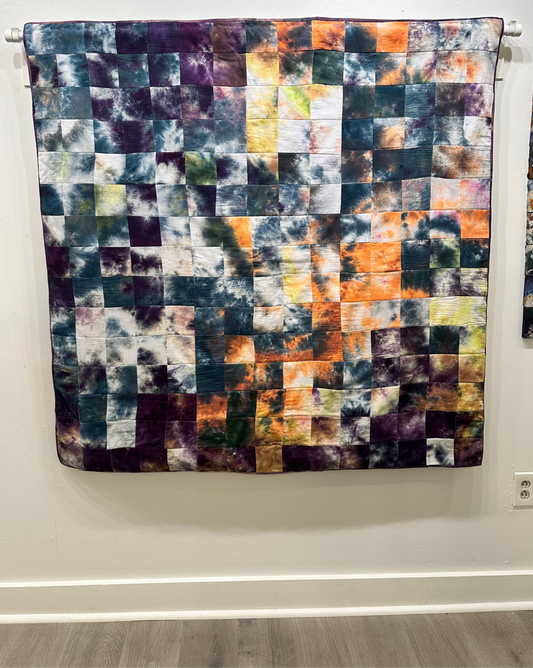 Hand-dyed Quilt 56x56"