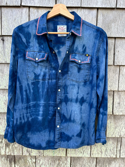 Lucky Brand Upcycled Women's Button-down Size Medium
