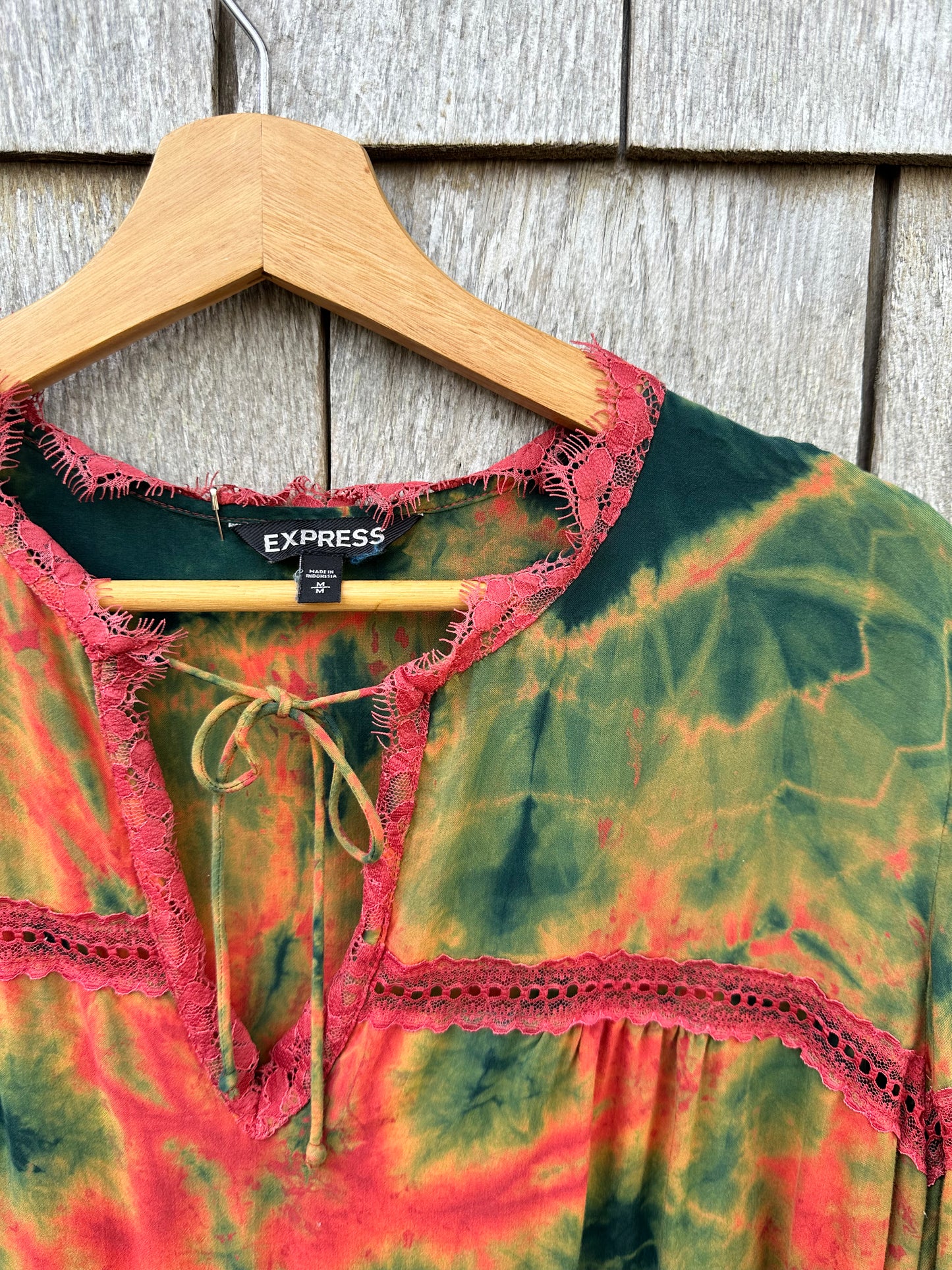 Express Long Sleeve Upcycled Women's Top Size Medium