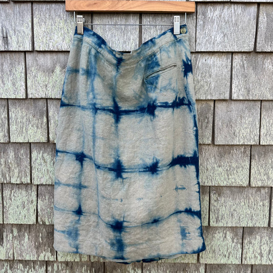 Elisabeth Upcycled Linen Skirt Size 14