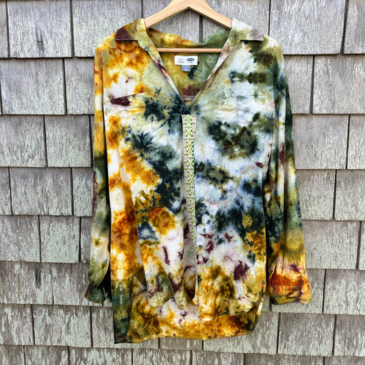 Old Navy Upcycled Women's Tunic Size Large