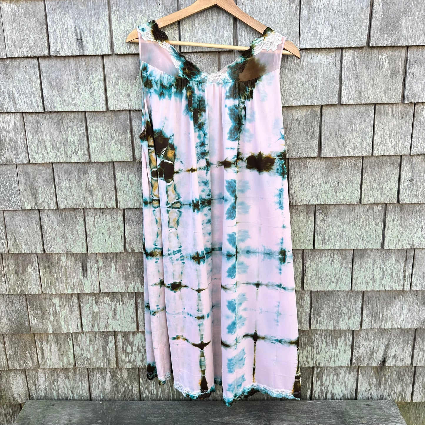 Upcycled Nylon Lace Dress Women's Size XL-2XL