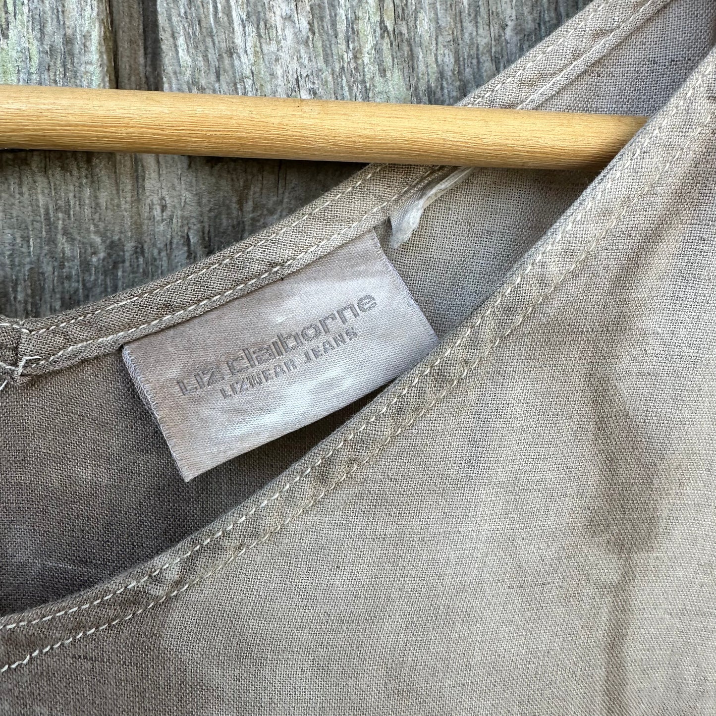 Upcycled Liz Claiborne Linen Dress Women's Size Large