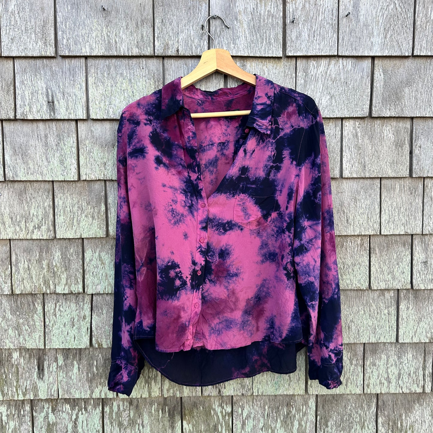 Upcycled Talbots Silk Button-down Women's Size 18