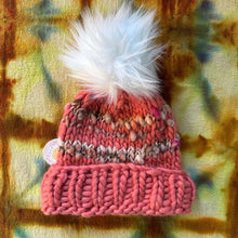 Load image into Gallery viewer, Eco Friendly Scalora the Label Sophia Hat Multicolor Recycled Yarn Pompom