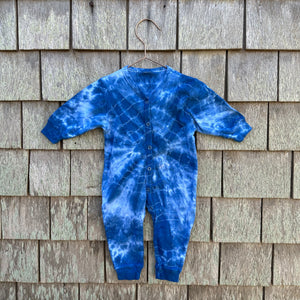 Unisex Baby Infant Onesie Metal Front Closure Hand-dyed Tie Dye Newborn Toddler